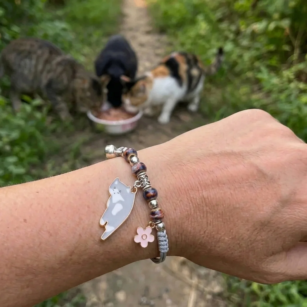 Armband – Silberner Nebel