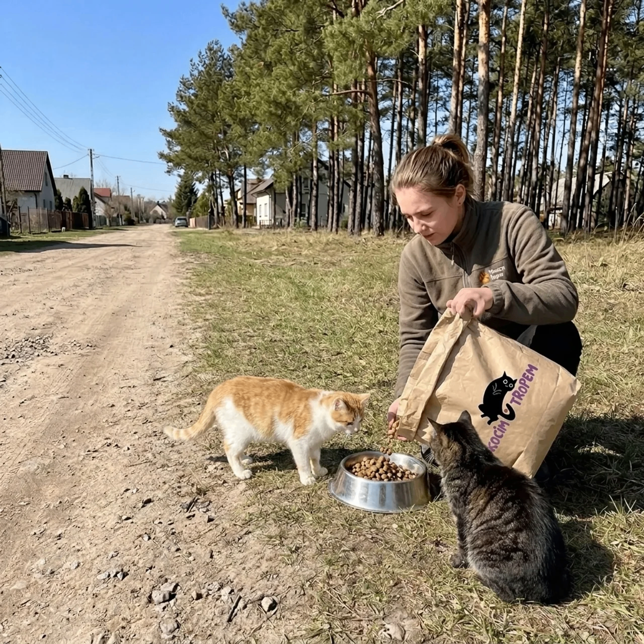 Fütterung von Katzen vor Ort