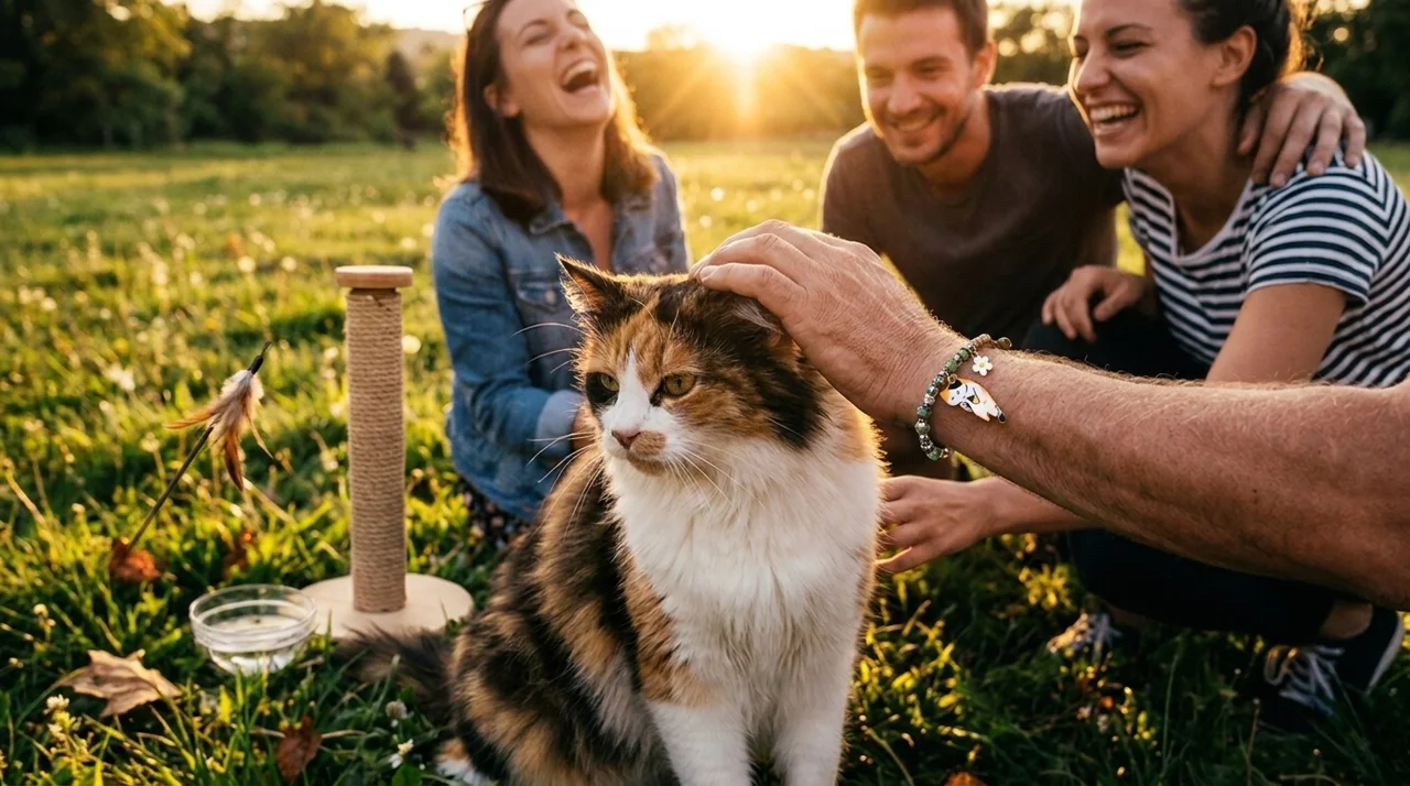 Katze und Armband von Auf Katzenspuren